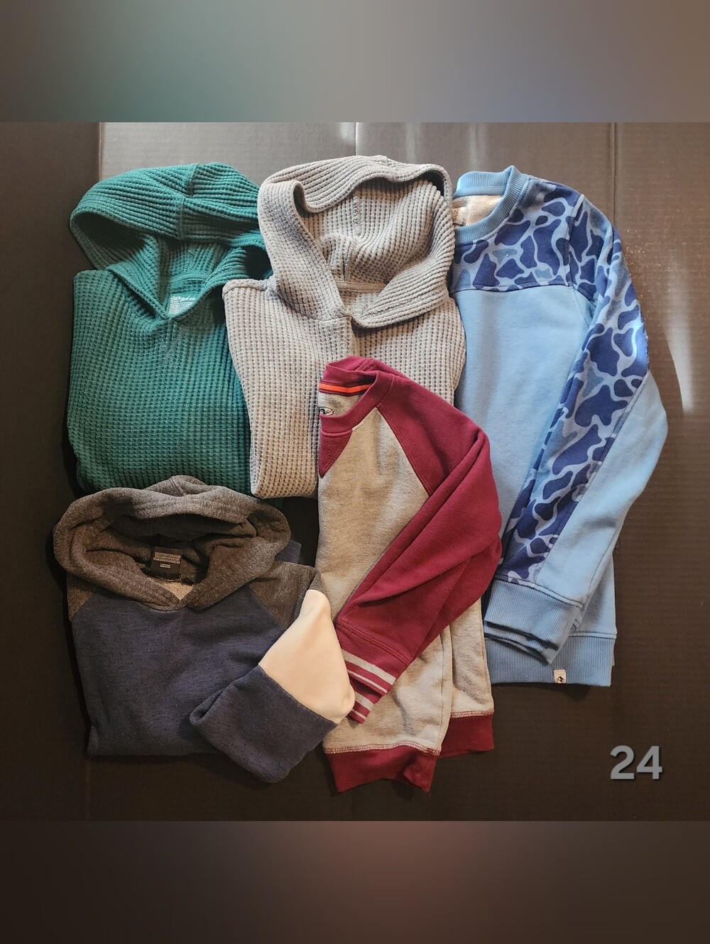 Boys Sweatshirt/Thermal Hoodie Lot of 5 (Size 8-10)